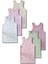 %100 Pamuklu Kız Çocuk Fitilli Kaşkorse Atlet Fanila Iç Çamaşır 6lı Set 1