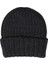 Dark Melange Beanie Koyu Melanj Yünlü ve Katlamalı Selanik Örgü Bere 1