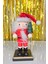 Noel Baba Fındıkkıran Masa Üstü Süs Obje Şapkalı Noel Baba Yılbaşı Masa Süsü 16cm 1