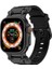 Apple Watch Ultra 49MM Titanyum Metal Başlıklı Kademeli Silikon Kordon KRD101 1