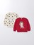 Lcw Kids Bisiklet Yaka Uzun Kollu Baskılı Kız Çocuk Sweatshirt 2'li 1