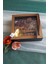 20X20X5 cm Ledli+Isimli Siyah-Bronz Anı Çerçevesi! Yeni Moda Çiçek Anı Çerçevesi! 3