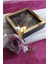 20X20X5 cm Ledli Siyah-Gold Anı Çerçevesi! Yeni Moda Çiçek Anı Çerçevesi! 2