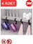 Siyah Metal Yapışkanlı 4lü Askılık Yapışkanlı Kanca Mutfak Banyo Havluluk ve Organizer MT108S 1