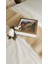 20X20X5 cm Ledli+Isimli Beyaz-Bronz Anı Çerçevesi! Yeni Moda Çiçek Anı Çerçevesi! 2