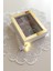 15 x 20 x 5 cm Ledli Beyaz-Gold Anı Çerçevesi! Yeni Moda Çiçek Anı Çerçevesi! 4