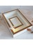 25 x 35 cm Yarı Kaplama Ledli Beyaz-Bronz Anı Çerçevesi! Yeni Moda Çiçek Anı Çerçevesi! 1