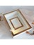 25 x 35 cm Yarı Kaplama Ledli Beyaz-Bronz Anı Çerçevesi! Yeni Moda Çiçek Anı Çerçevesi! 2