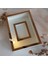 25 x 35 cm Yarı Kaplama Ledli Beyaz-Bronz Anı Çerçevesi! Yeni Moda Çiçek Anı Çerçevesi! 3