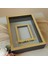 25 x 35 cm Yarı Kaplama Isimli Siyah-Gold Anı Çerçevesi! Yeni Moda Çiçek Anı Çerçevesi! 1