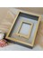 25 x 35 cm Yarı Kaplama Isimli Siyah-Gold Anı Çerçevesi! Yeni Moda Çiçek Anı Çerçevesi! 2