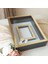 25 x 35 cm Yarı Kaplama Ledli+Isimli Siyah-Gold Anı Çerçevesi! Yeni Moda Çiçek Anı Çerçevesi! 3