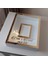 30 x 40 cm Yarı Kaplama Ledli+Isimli Beyaz-Gold Anı Çerçevesi! Yeni Moda Çiçek Anı Çerçevesi! 2