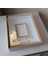 30 x 40 cm Yarı Kaplama Ledli+Isimli Beyaz-Gold Anı Çerçevesi! Yeni Moda Çiçek Anı Çerçevesi! 3