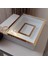30 x 40 cm Yarı Kaplama Ledli Beyaz-Gold Anı Çerçevesi! Yeni Moda Çiçek Anı Çerçevesi! 2
