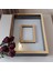 30 x 40 cm Yarı Kaplama Ledli Siyah-Gold Anı Çerçevesi! Yeni Moda Çiçek Anı Çerçevesi! 1
