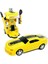 2 In 1 Bumblebee Robota Dönüşen Pilli Işıklı Sesli Camaro Araba 4