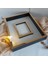 40 x 50 cm Yarı Kaplama Ledli Siyah-Gold Anı Çerçevesi! Yeni Moda Çiçek Anı Çerçevesi! 3