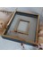 40 x 50 cm Yarı Kaplama Isimli Siyah-Gold Anı Çerçevesi! Yeni Moda Çiçek Anı Çerçevesi! 1