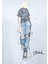Denim Kız Baskılı Mavi İstanbul Tişört 1610222-70816 6