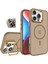 iPhone 16 Pro Max Kamera Korumalı Standlı Kılıf Magsafe Şarj ile Uyumlu Açılır Kamera Standlı Manyetik Kılıf + Lens Koruma Set 1
