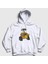 Unisex Beyaz Cute Wall E Eve Kapüşonlu Sweatshirt 1