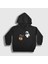 Unisex Çocuk Siyah Gift Wall E Eve Kapüşonlu Sweatshirt 1