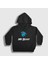 Unisex Çocuk Siyah Logo Mr Beast Kapüşonlu Sweatshirt 1