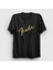 Unisex Siyah Logo Fender Gitar Gitarist T-Shirt 1