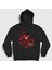 Unisex Siyah Alastor Hazbin Hotel Kapüşonlu Sweatshirt 1