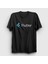 Unisex Siyah Logo Flutter Yazılım Programlama T-Shirt 1
