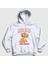 Unisex Beyaz Houdini Melvins Kapüşonlu Sweatshirt 1