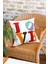 MELINA Home Deco, Dekoratif, Punch Love Işlemeli, Kırlent Yastık Kılıfı - 43X43CM 2