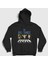 Unisex Siyah Big Three Novak Rafael Roger Tenis Kapüşonlu Sweatshirt 1
