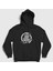 Unisex Siyah Logo V2 Orbit Culture Kapüşonlu Sweatshirt 1