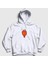 Unisex Beyaz Ateş ve Su Oyun Fireboy Sevgili Kapüşonlu Sweatshirt 1