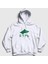 Unisex Beyaz Göktürk Bayrağı Türk Yazılı Kurt Bozkurt Kapüşonlu Sweatshirt 1