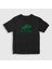 Çocuk Siyah Göktürk Bayrağı Türk Yazılı Kurt Bozkurt T-Shirt 1