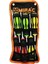 Bez Çantalı Renkli - Kauçuk Kaplama Saplı Darbeli 6lı Set Çift Taraflı - MCT4790-9568 1