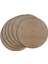 24 Adet 30 cm (2.5.mm)(3.mm)Mdf Supla Runner Yuvarlak Magnet Tahtası Naturel Ahşap 1