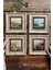 Tekno Trust Çerçeveli Taş Tablo Duvar Dekoru 20x20cm 4'Lü Set Eski Istanbul Tabloları Manzara 1