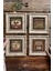 Tekno Trust Çerçeveli Taş Tablo Duvar Dekoru 20x20cm 4'Lü Set Coffee Set Kahve Köşesi 1