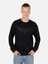 Normal Kesim Bisiklet Yaka Baskılı Siyah Erkek Sweatshirt CL1070653 CL1070653_Q1.V1_BLK 1