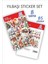 Yılbaşı Sticker Book 85 Adet 8 Sayfa Yeni Yıl Çam Ağacı Noel Baba Mutlu Yıllar Yılbaşı Sticker 1