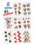 Yılbaşı Sticker Book 85 Adet 8 Sayfa Yeni Yıl Çam Ağacı Noel Baba Mutlu Yıllar Yılbaşı Sticker 2