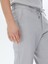 Gri Dokuma Jogging Fit Casual Pamuk Karışımlı Pantolon 4