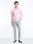 Pembe Düz Regular Fit Dokuma Casual Pamuk Karışımlı Gömlek 4