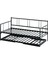 Veluna Yavrulu Karyola Daybed Tek-Çift Kişilik Metal Karyola Siyah 4