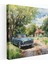 Suluboya Kırsal Araba Kanvas Tablo, 30X30 1
