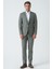 Bangor T2430 Slim Fit 6 Drop Likralı Keten Takım Elbise Desenli 1